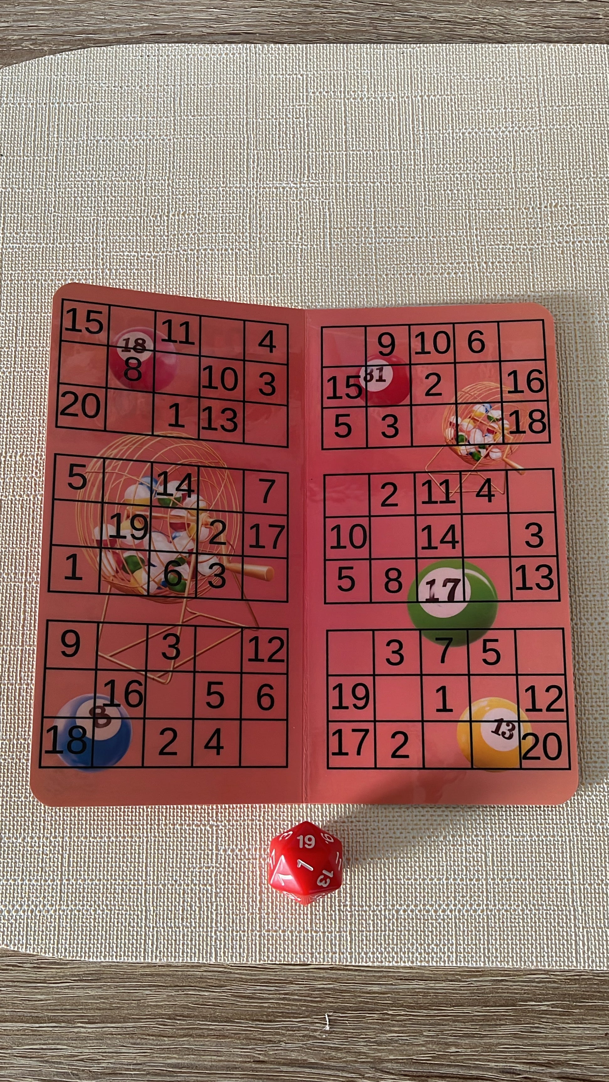 Loto de 1 à 20